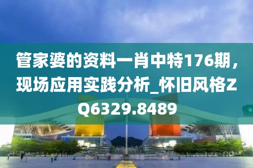 管家婆的资料一肖中特176期，现场应用实践分析_怀旧风格ZQ6329.8489