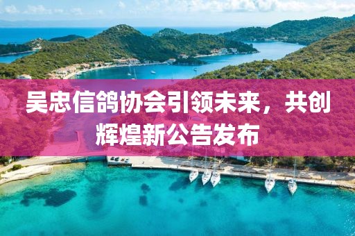 吴忠信鸽协会引领未来，共创辉煌新公告发布