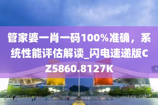 管家婆一肖一码100%准确，系统性能评估解读_闪电速递版CZ5860.8127K