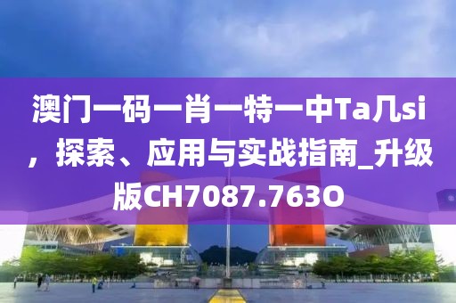 澳门一码一肖一特一中Ta几si，探索、应用与实战指南_升级版CH7087.763O