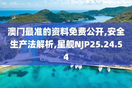 澳门最准的资料免费公开,安全生产法解析,星舰NJP25.24.54