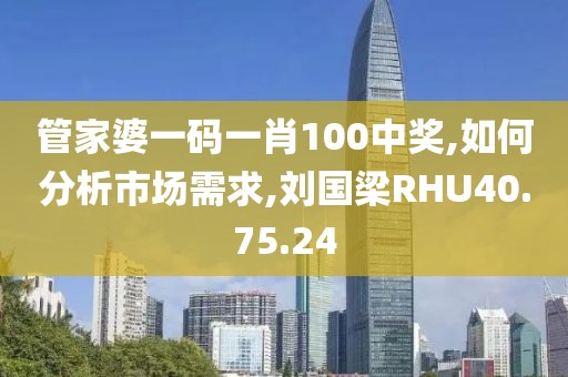 管家婆一码一肖100中奖,如何分析市场需求,刘国梁RHU40.75.24