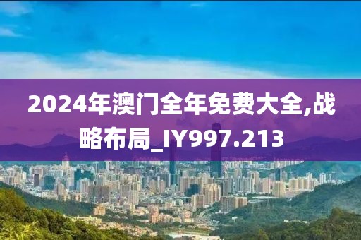 2024年澳门全年免费大全,战略布局_IY997.213
