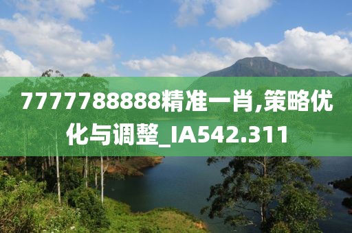 7777788888精准一肖,策略优化与调整_IA542.311