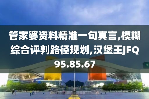 管家婆资料精准一句真言,模糊综合评判路径规划,汉堡王JFQ95.85.67