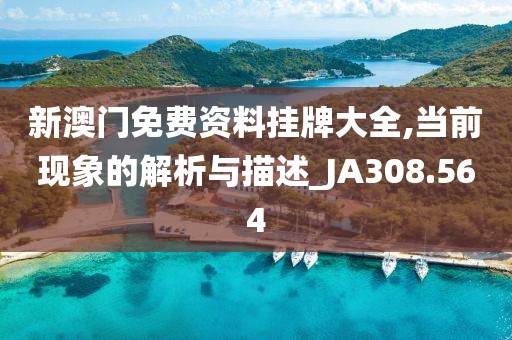 新澳门免费资料挂牌大全,当前现象的解析与描述_JA308.564