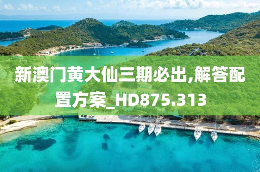 新澳门黄大仙三期必出,解答配置方案_HD875.313