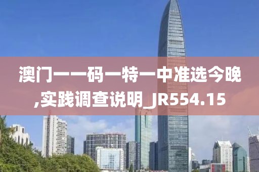 澳门一一码一特一中准选今晚,实践调查说明_JR554.15