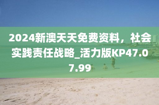 2024新澳天天免费资料，社会实践责任战略_活力版KP47.07.99