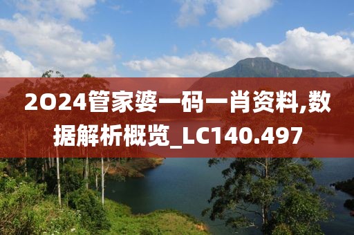 2O24管家婆一码一肖资料,数据解析概览_LC140.497