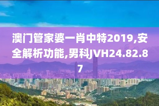 澳门管家婆一肖中特2019,安全解析功能,男科JVH24.82.87