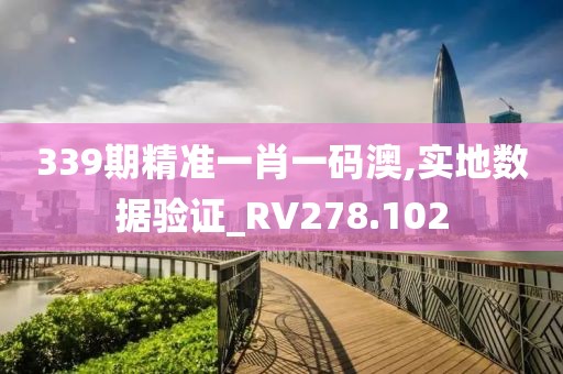 339期精准一肖一码澳,实地数据验证_RV278.102