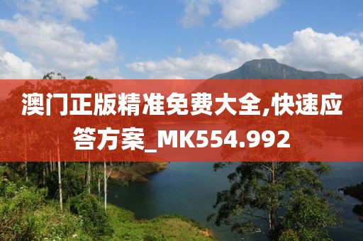澳门正版精准免费大全,快速应答方案_MK554.992