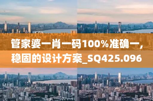 管家婆一肖一码100%准确一,稳固的设计方案_SQ425.096