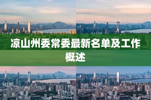 凉山州委常委最新名单及工作概述
