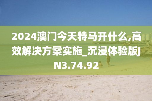 2024澳门今天特马开什么,高效解决方案实施_沉浸体验版JN3.74.92