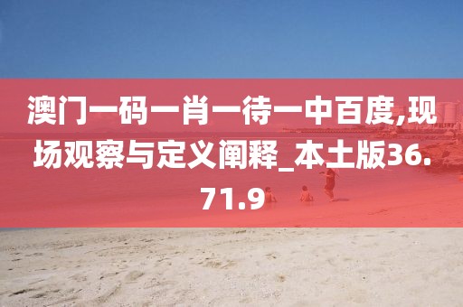 澳门一码一肖一待一中百度,现场观察与定义阐释_本土版36.71.9