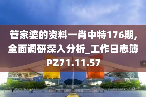 管家婆的资料一肖中特176期,全面调研深入分析_工作日志簿PZ71.11.57