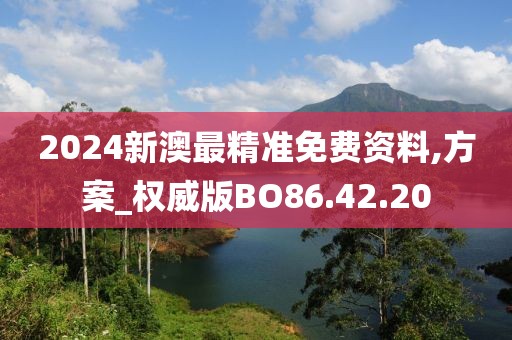 2024新澳最精准免费资料,方案_权威版BO86.42.20