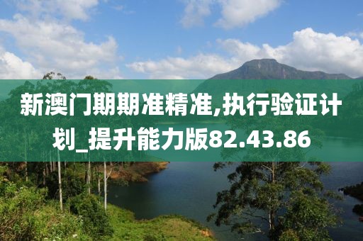 新澳门期期准精准,执行验证计划_提升能力版82.43.86