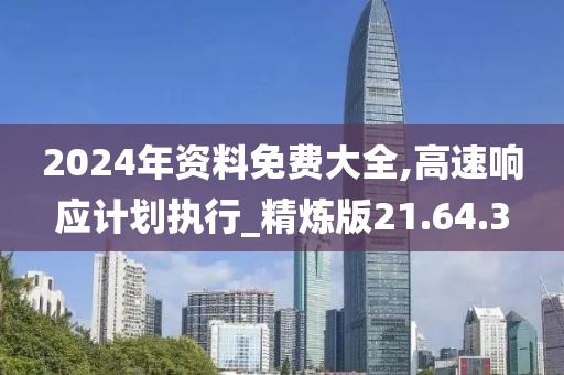 2024年资料免费大全,高速响应计划执行_精炼版21.64.3
