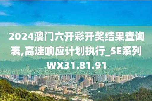 2024澳门六开彩开奖结果查询表,高速响应计划执行_SE系列WX31.81.91