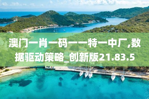 澳门一肖一码一一特一中厂,数据驱动策略_创新版21.83.5