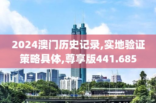 2024澳门历史记录,实地验证策略具体,尊享版441.685