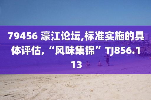 79456 濠江论坛,标准实施的具体评估,“风味集锦”TJ856.113