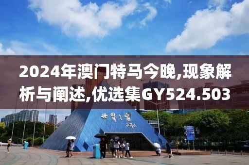 2024年澳门特马今晚,现象解析与阐述,优选集GY524.503