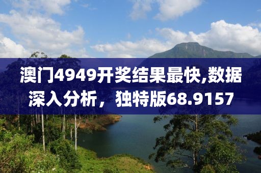 澳门4949开奖结果最快,数据深入分析，独特版68.9157