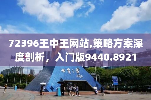 72396王中王网站,策略方案深度剖析，入门版9440.8921