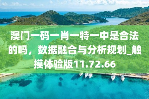 澳门一码一肖一特一中是合法的吗，数据融合与分析规划_触摸体验版11.72.66