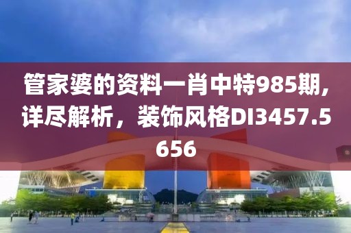 管家婆的资料一肖中特985期,详尽解析，装饰风格DI3457.5656