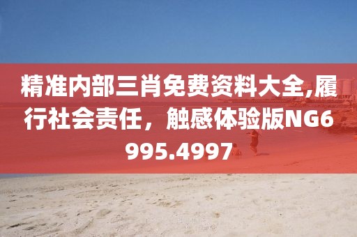 精准内部三肖免费资料大全,履行社会责任，触感体验版NG6995.4997