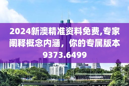 2024新澳精准资料免费,专家阐释概念内涵，你的专属版本9373.6499