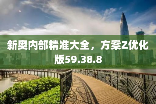 新奥内部精准大全，方案Z优化版59.38.8