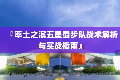 『率土之滨五星蜀步队战术解析与实战指南』