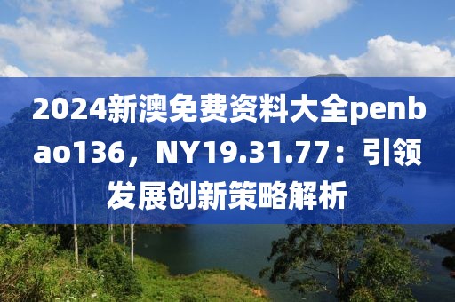 2024新澳免费资料大全penbao136，NY19.31.77：引领发展创新策略解析