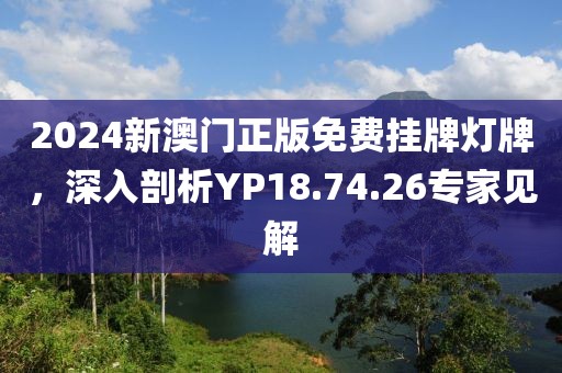 2024新澳门正版免费挂牌灯牌，深入剖析YP18.74.26专家见解