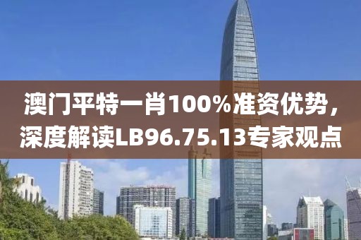 澳门平特一肖100%准资优势，深度解读LB96.75.13专家观点
