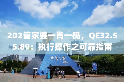 202管家婆一肖一码，QE32.55.89：执行操作之可靠指南