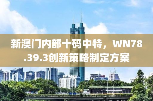 新澳门内部十码中特，WN78.39.3创新策略制定方案