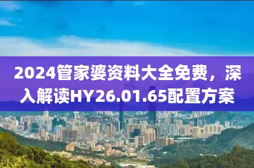 2024管家婆资料大全免费，深入解读HY26.01.65配置方案
