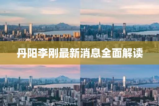 丹阳李刚最新消息全面解读