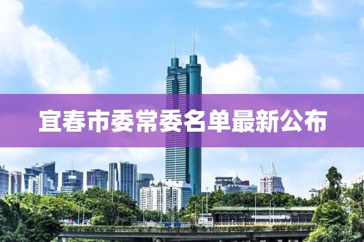 宜春市委常委名单最新公布
