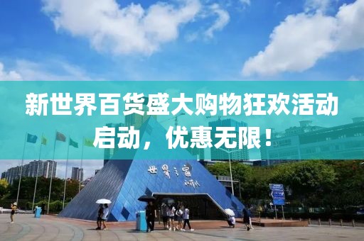 新世界百货盛大购物狂欢活动启动，优惠无限！