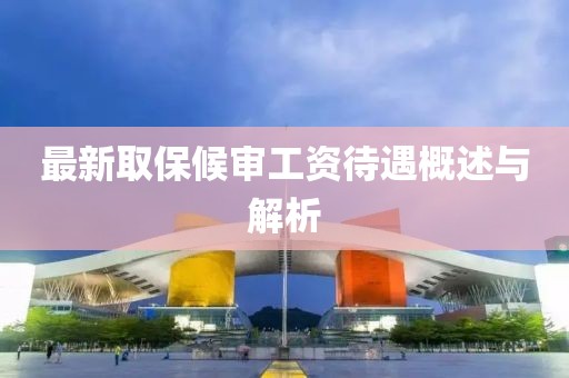 最新取保候审工资待遇概述与解析
