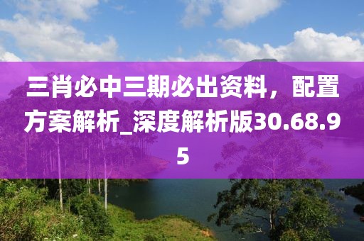 三肖必中三期必出资料，配置方案解析_深度解析版30.68.95