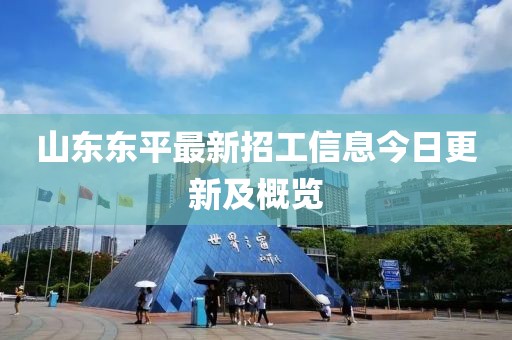 山东东平最新招工信息今日更新及概览